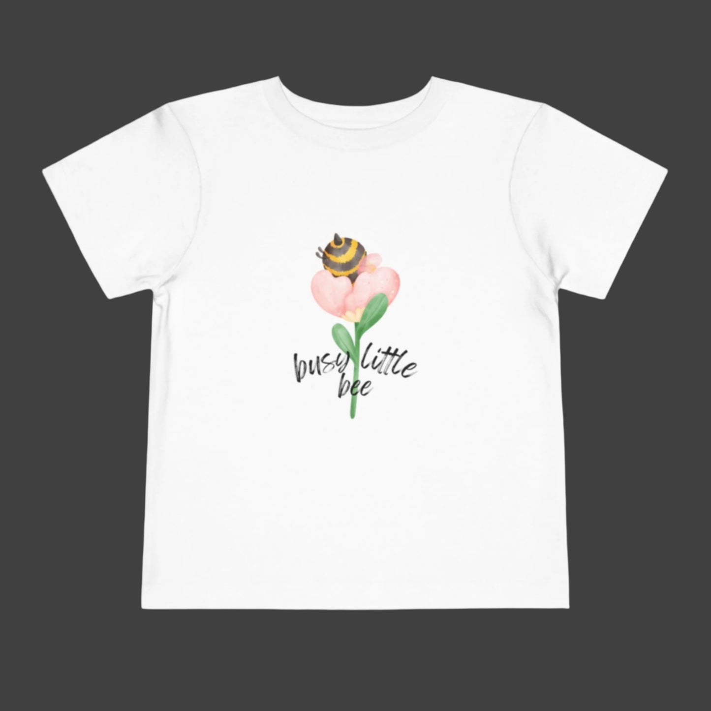 Bee Butt in a Flower Toddler Short Sleeve Tee