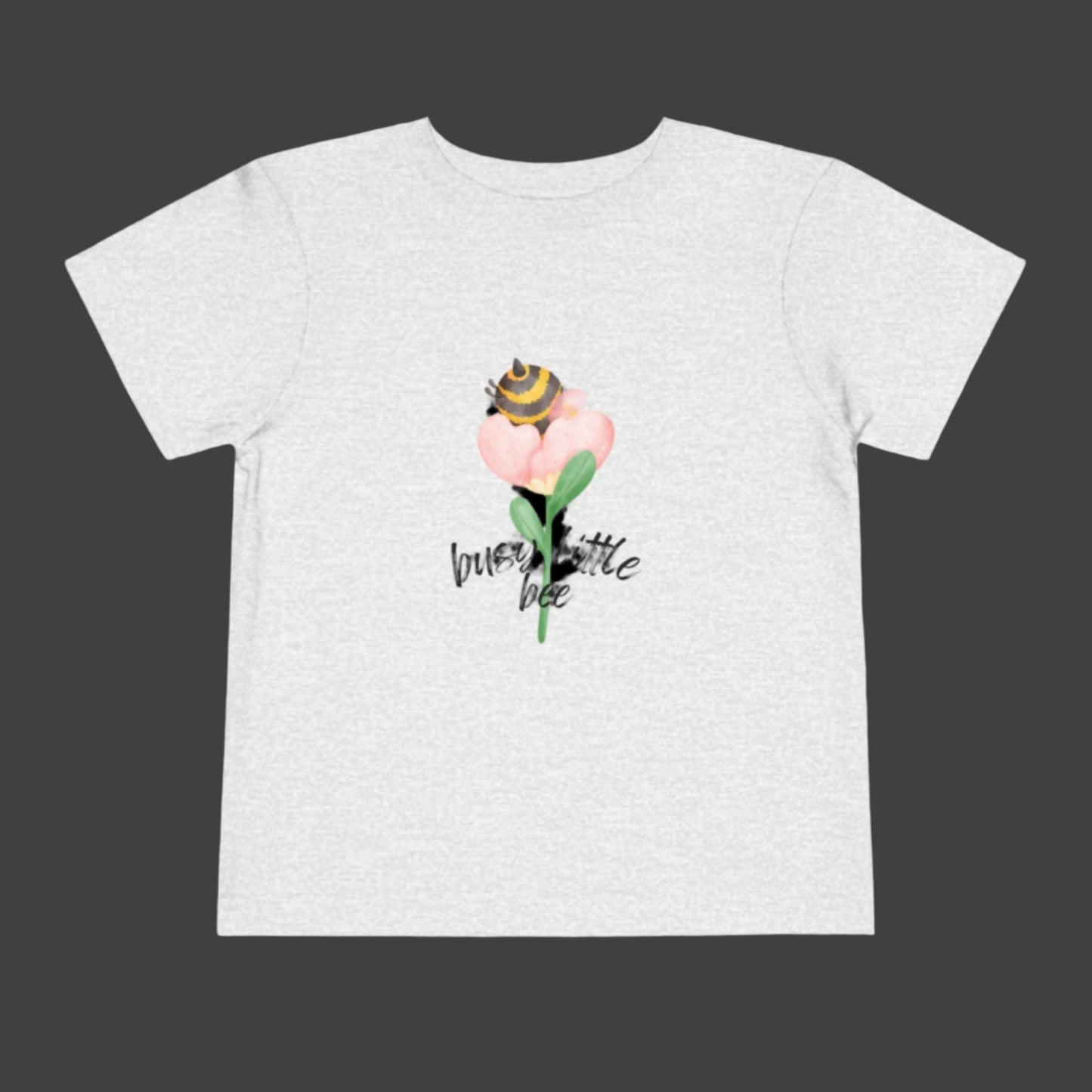 Bee Butt in a Flower Toddler Short Sleeve Tee