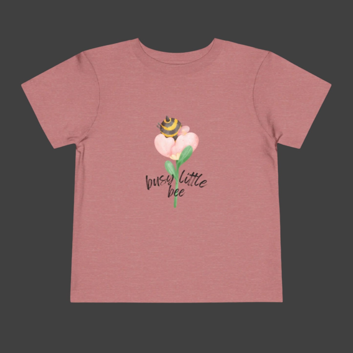 Bee Butt in a Flower Toddler Short Sleeve Tee