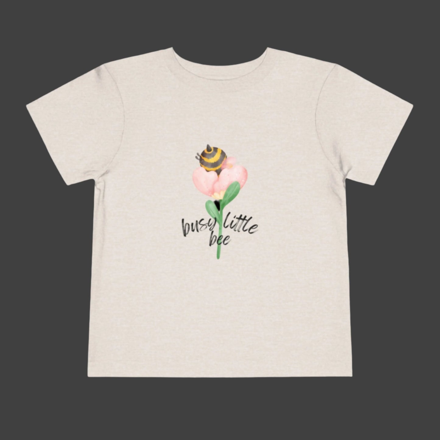 Bee Butt in a Flower Toddler Short Sleeve Tee