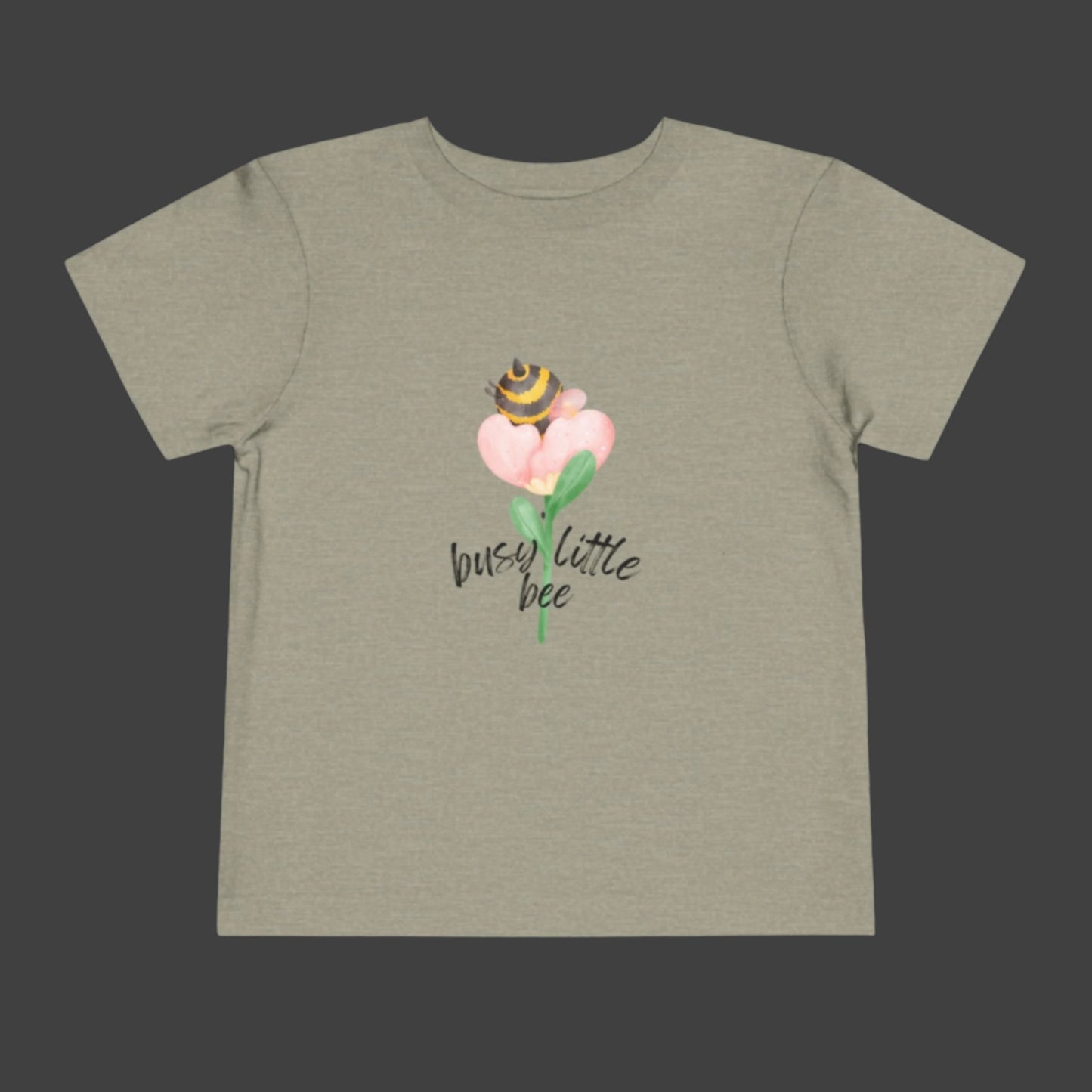 Bee Butt in a Flower Toddler Short Sleeve Tee