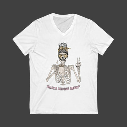 Skeleton Drinking Some Coffee Short Sleeve Tee