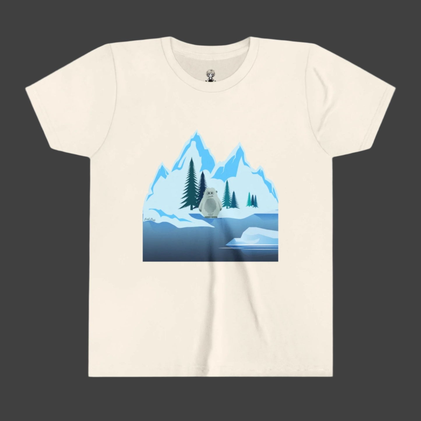 Happy Ice Age with a Yeti Youth Short Sleeve Tee