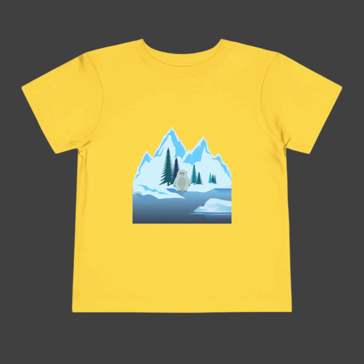 Happy Ice Age with a Yeti Toddler Short Sleeve Tee