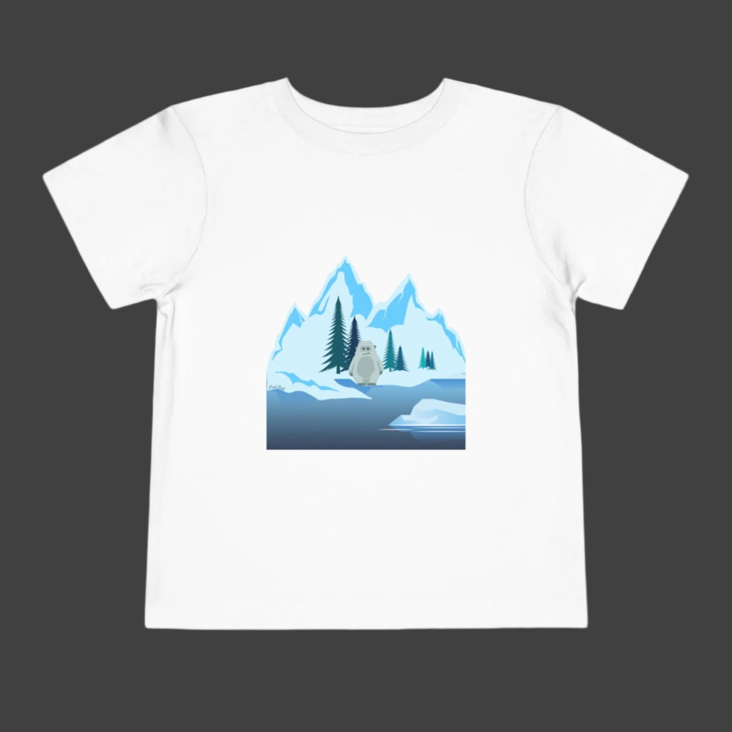 Happy Ice Age with a Yeti Toddler Short Sleeve Tee