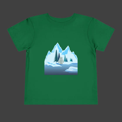 Happy Ice Age with a Yeti Toddler Short Sleeve Tee