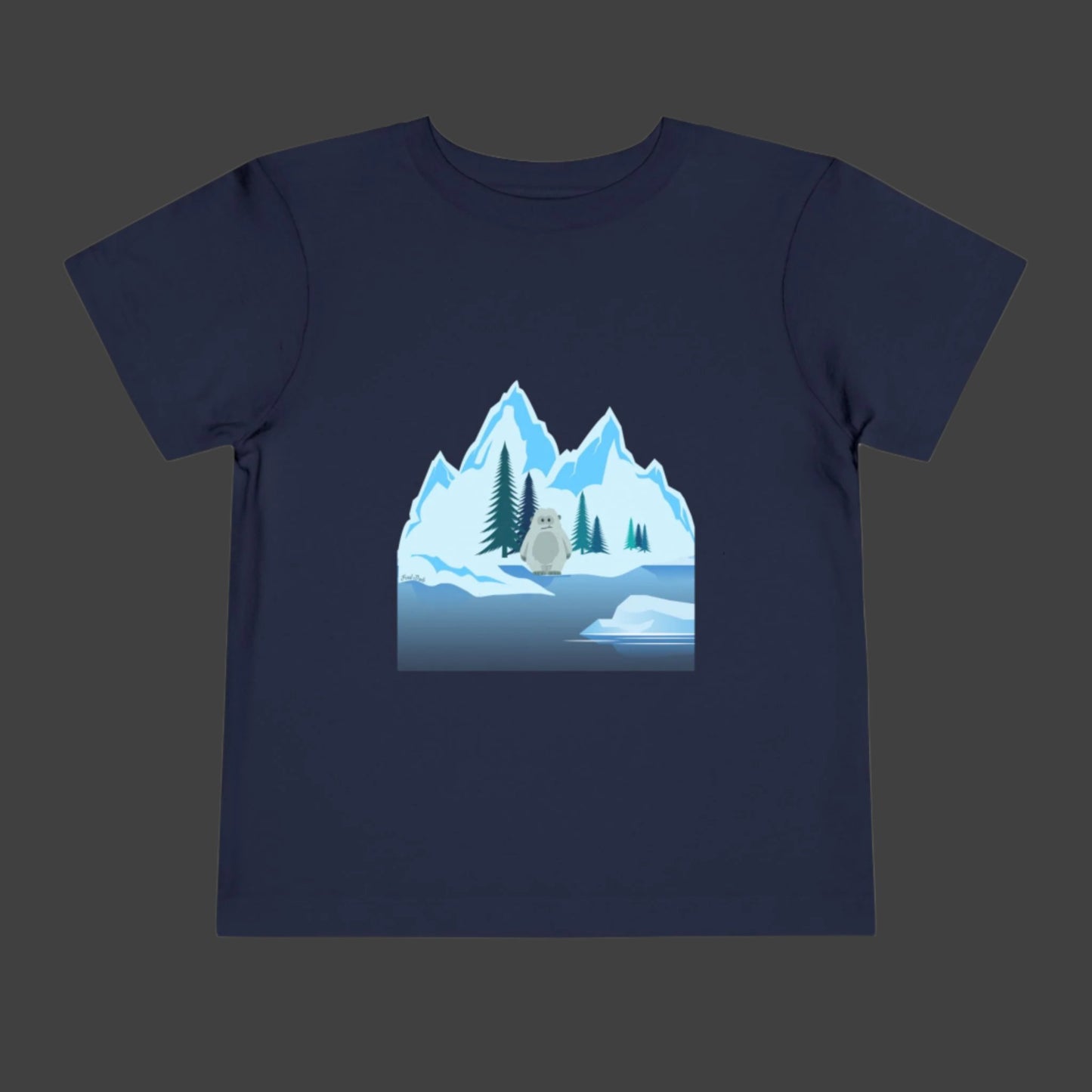 Happy Ice Age with a Yeti Toddler Short Sleeve Tee