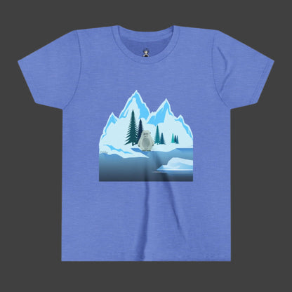 Happy Ice Age with a Yeti Youth Short Sleeve Tee