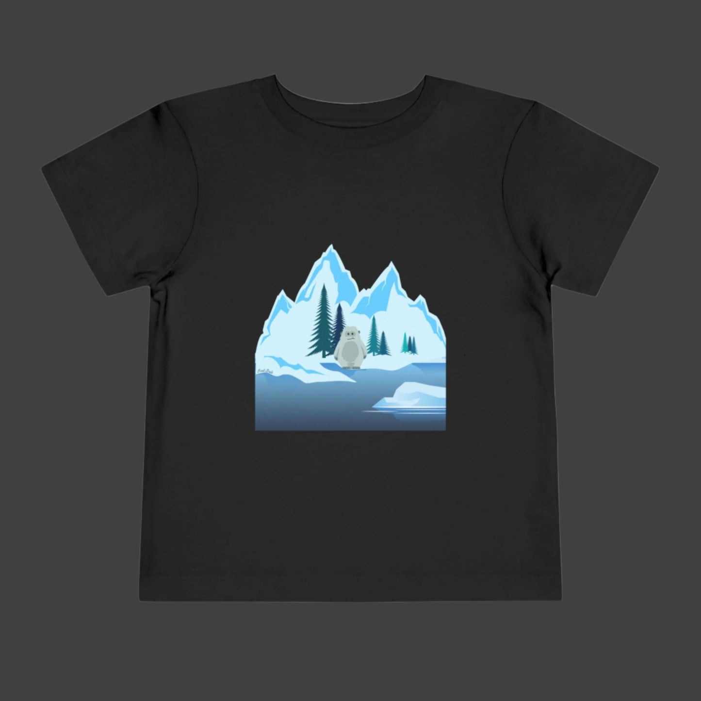 Happy Ice Age with a Yeti Toddler Short Sleeve Tee