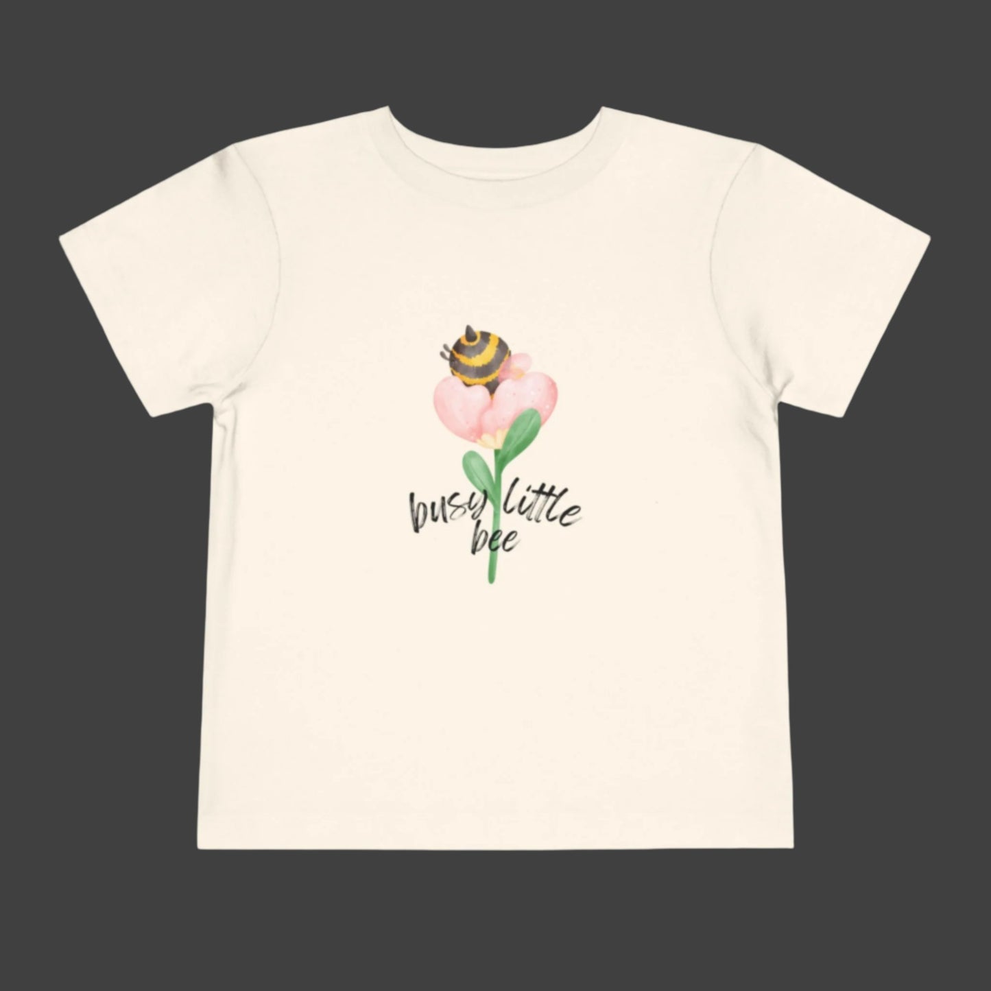 Bee Butt in a Flower Toddler Short Sleeve Tee