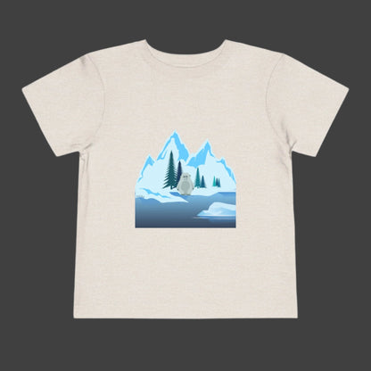 Happy Ice Age with a Yeti Toddler Short Sleeve Tee