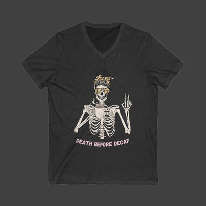 Skeleton Drinking Some Coffee Short Sleeve Tee