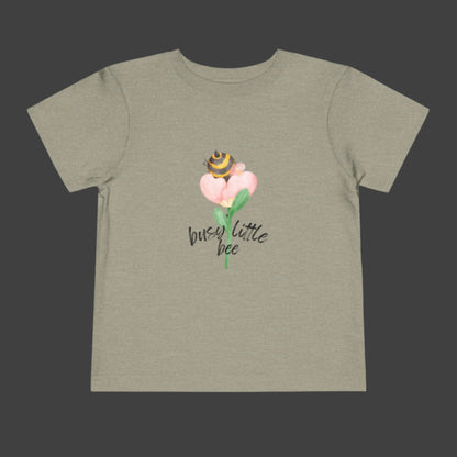 Bee Butt in a Flower Toddler Short Sleeve Tee