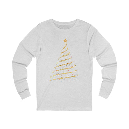 Golden Christmas Tree Long Sleeve Tee